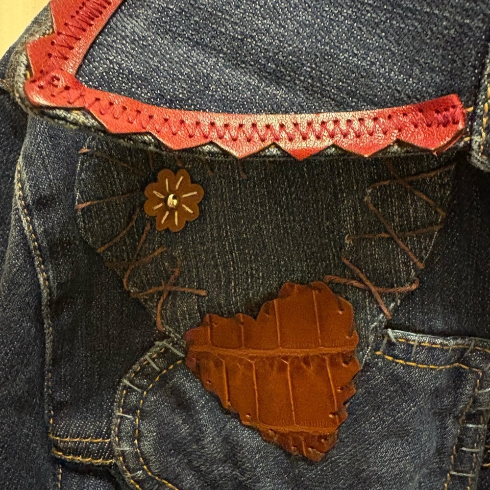 Brighton Heart Appliqué Denim Jacket (Size M) – Style K11086 - Picture 6 of 16